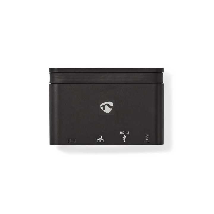 Adaptor USB Type C - HDMI USB3.0 Gigabit Ethernet USB Type C PD 100W negru Nedis