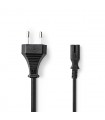 Cablu alimentare Euro tata - IEC-320-C7 3m negru Nedis