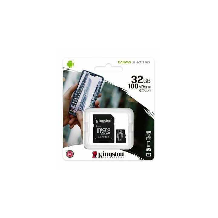 Card microSD 32GB Clasa 10 +adaptor SD Kingston