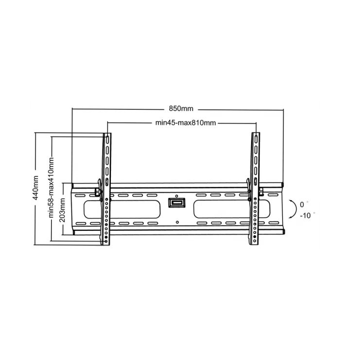 Suport inclinabil LCD Plasma max 75kg HQ