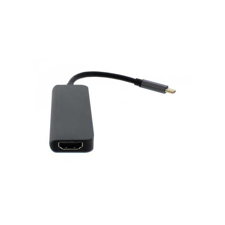 Adaptor USB Type C - HDMI 2x USB3.0 USB Type C PD WELL