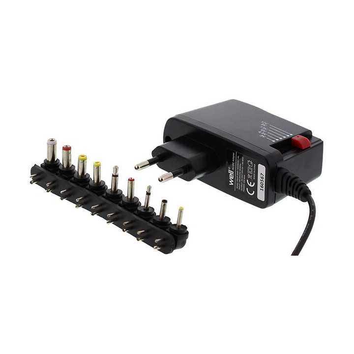 Alimentator universal in comutatie 1000mA iesire USB 9 mufe Well