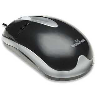 Mouse optic USB 1000dpi negru 177016 Manhattan