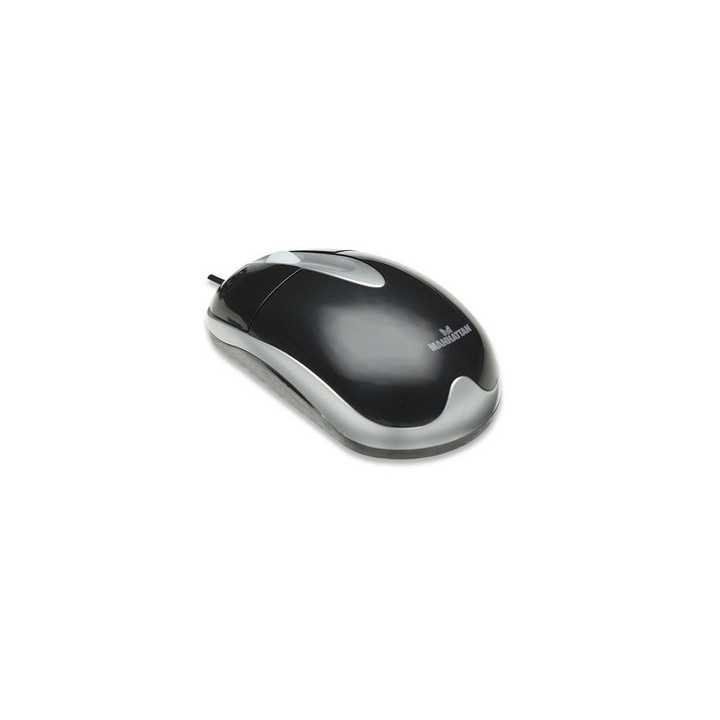 Mouse optic USB 1000dpi negru 177016 Manhattan
