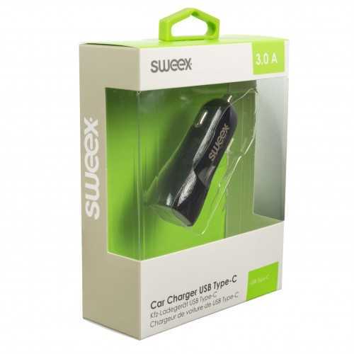 Incarcator auto USB Type C 3A negru Sweex