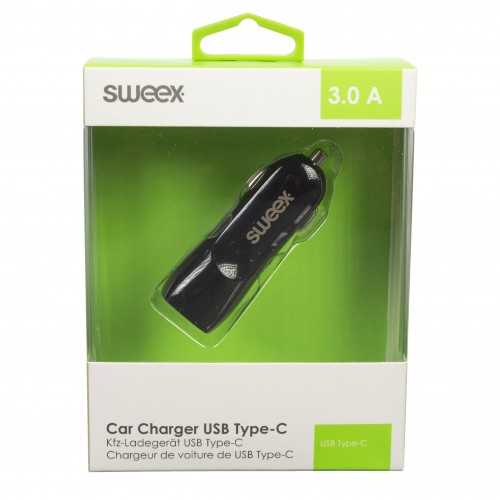 Incarcator auto USB Type C 3A negru Sweex