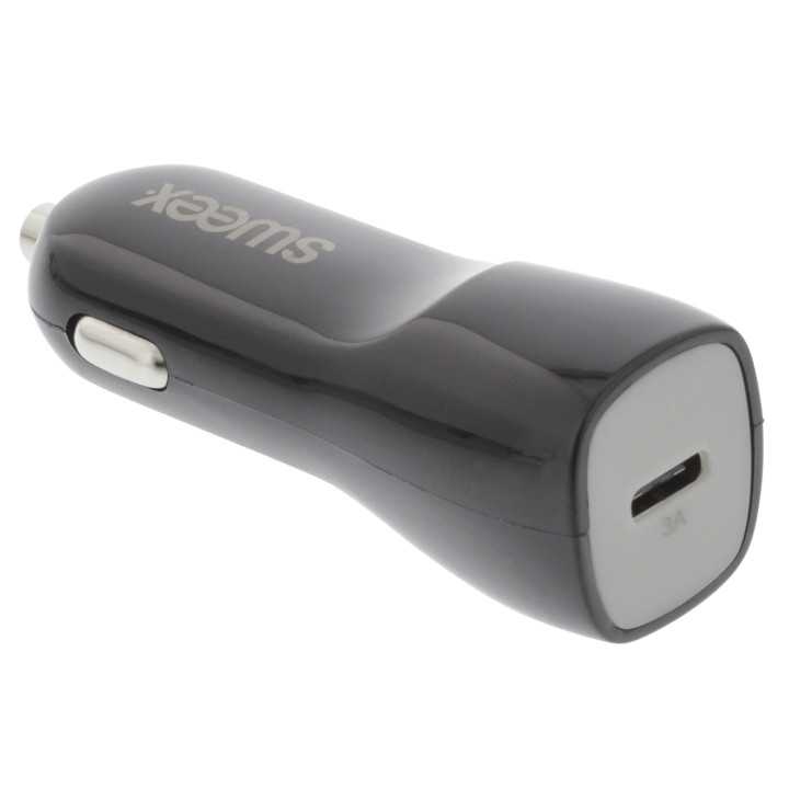 Incarcator auto USB Type C 3A negru Sweex