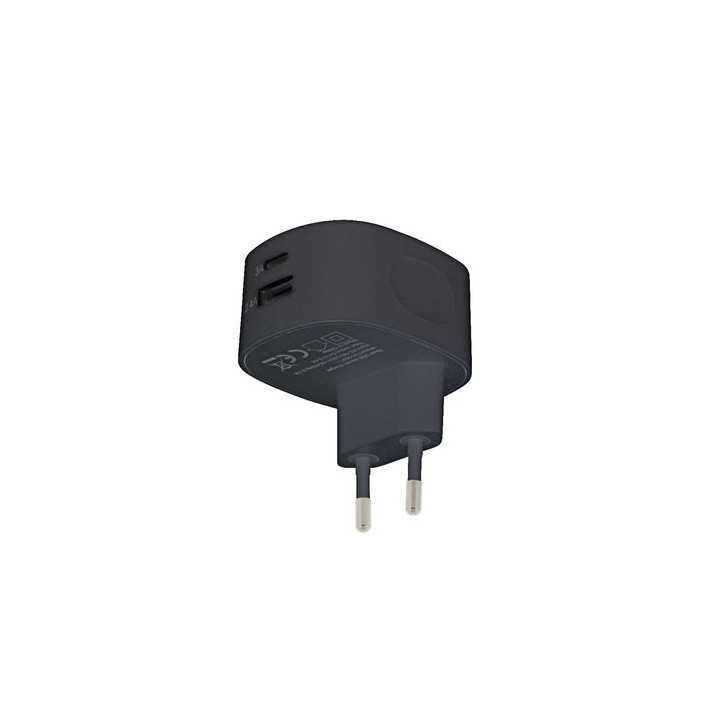 Incarcator de la retea 2x iesire USB A si USB C 3.4A negru Sweex