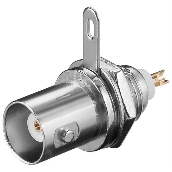 Mufa BNC mama UG1094 U panou cu contacte placate cu aur GOOBAY