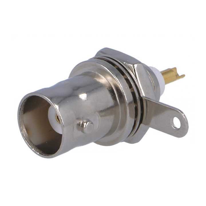 Mufa BNC mama lipire montare pe panou teflon NINIGI BNC-006-T