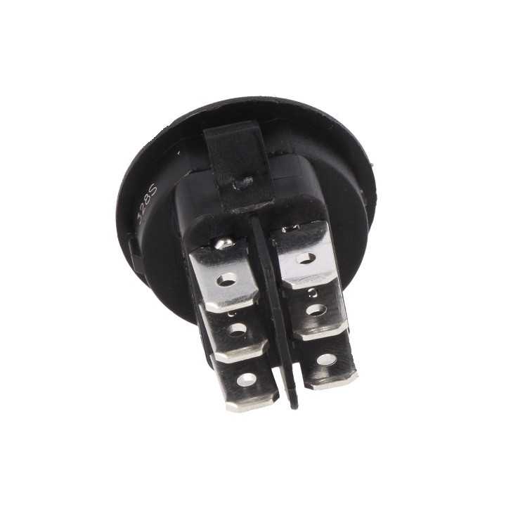 Intrerupator ROCKER DP3T ON-OFF-ON 10A 250VAC Pozitii 3 cu retinere 20mOhm CANAL ELECTRONIC MR3-230-R6-BBNWC