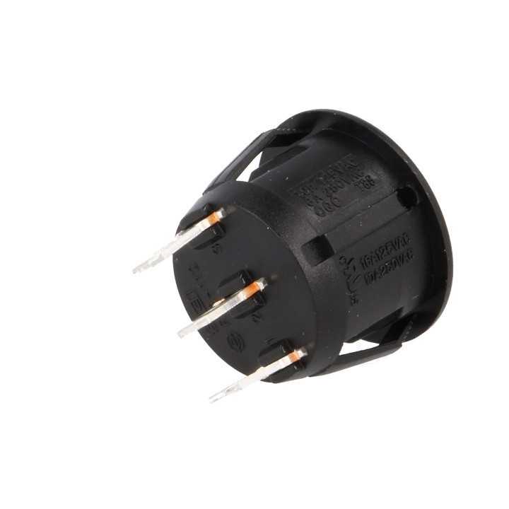 Intrerupator ROCKER SP3T ON-OFF-ON 10A 250VAC Pozitii 3 cu retinere 50mOhm SCI R13-112D-BB-7D