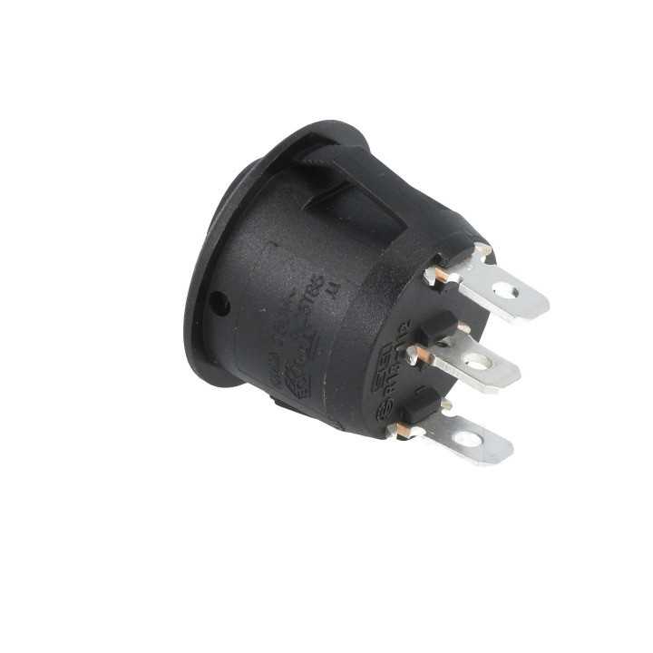 Intrerupator ROCKER SP3T (ON)-OFF-(ON) 10A 250VAC Pozitii 3 fara retinere 50mOhm SCI R13-112I-BB-7D