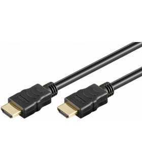 Cablu HDMI HiSpeed contacte aurite 2.5m Goobay 51827