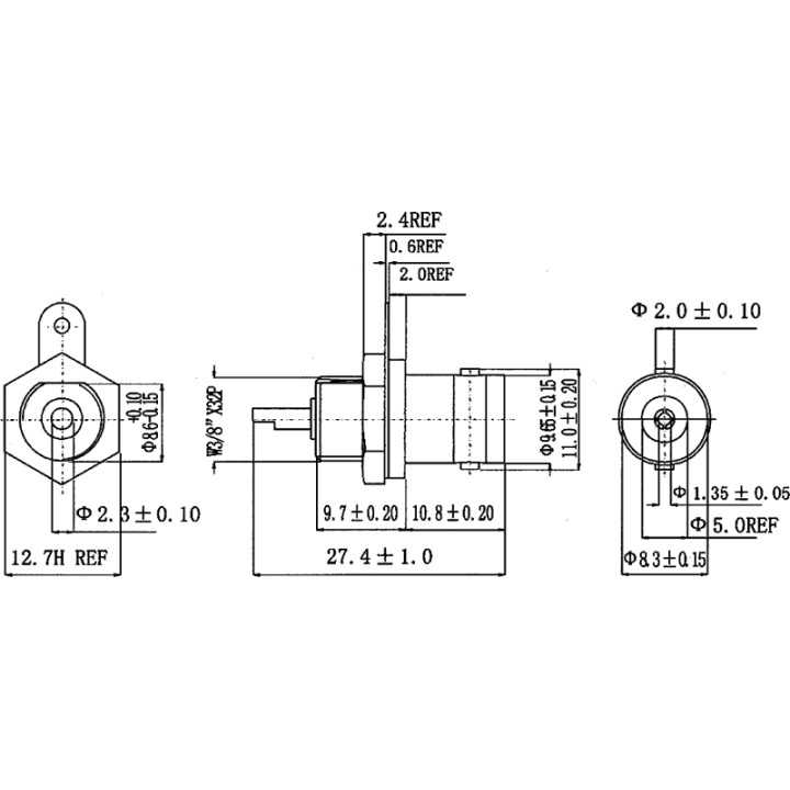 Mufa BNC Soclu mama lipire pentru montare pe panou
