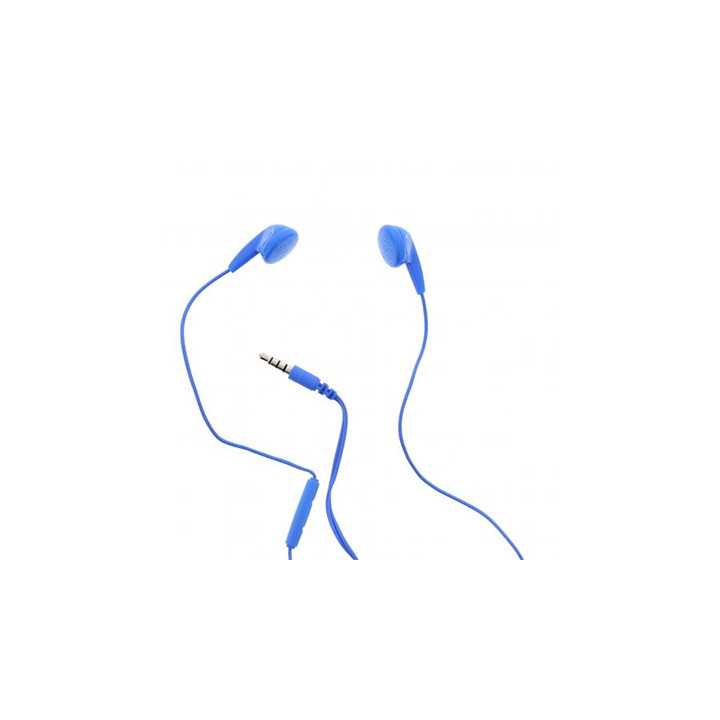 Casca in ureche 3.5mm albastru EB95 cu microfon Maxell