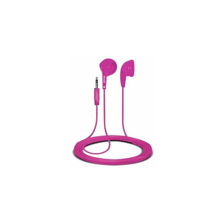 Casca in ureche 3.5mm roz EB95 cu microfon Maxell