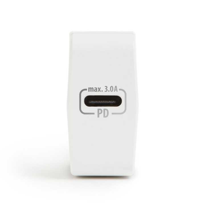 Incarcator QuickCharge 3.0 de retea USB Type C PD 18W cu incarcare rapida alb delight