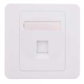 Capac priza RJ45 fara Keystone 1-port alb Well