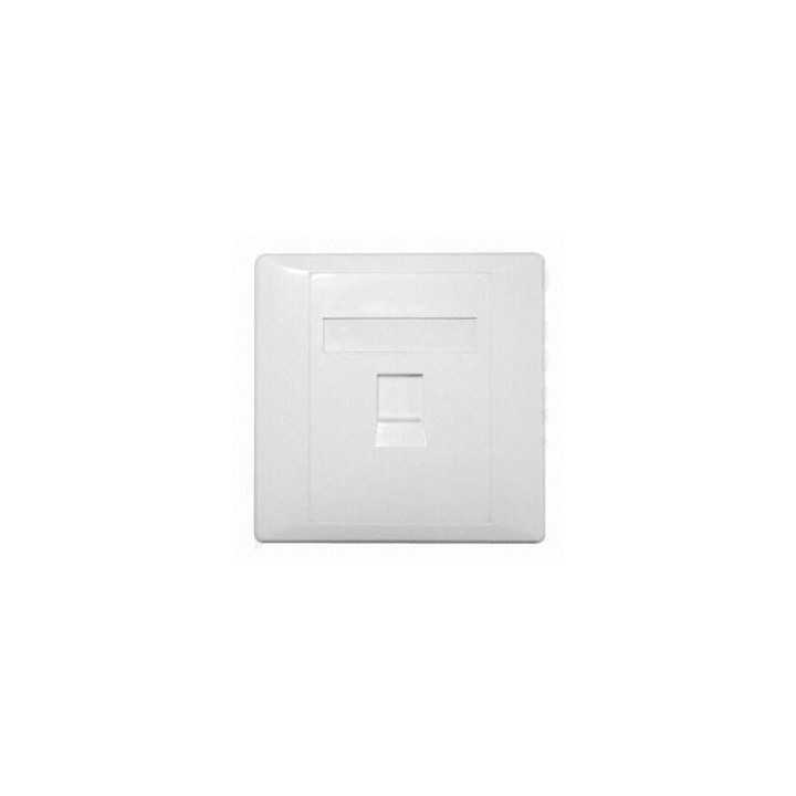Capac priza RJ45 fara Keystone 1-port alb Well
