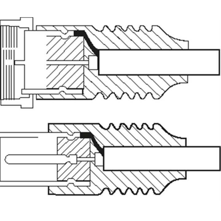 Cablu conexiune antena /SAT 5m F tata - Coaxial tata alb Goobay