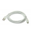 Cablu 3m micro USB 5pini - USB A 2.0 alb inLine Gembird