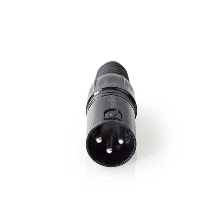 Conector XLR 3-Pin tata negru Nedis