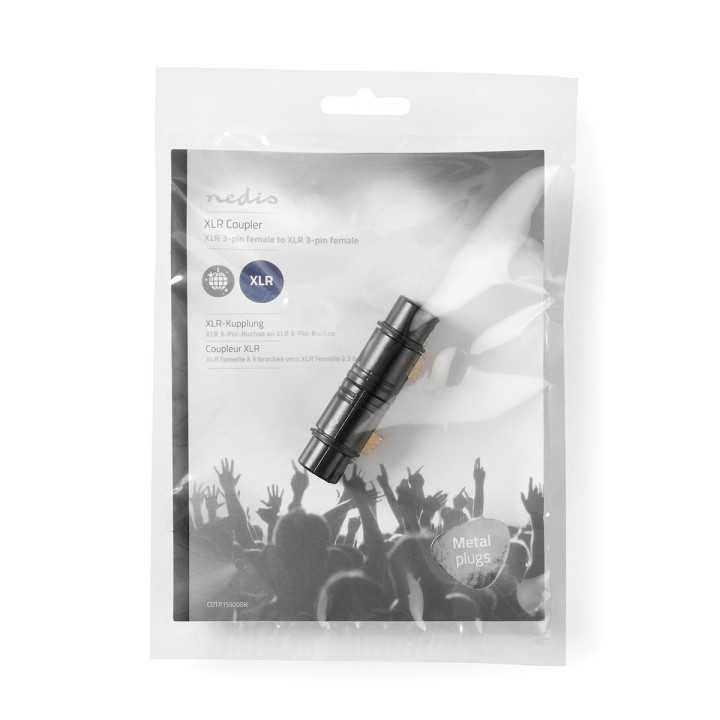 Adaptor XLR 3-pin mama - XLR 3-pin mama negru NEDIS