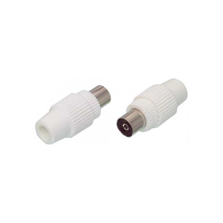 Conector coaxial mama plastic WELL