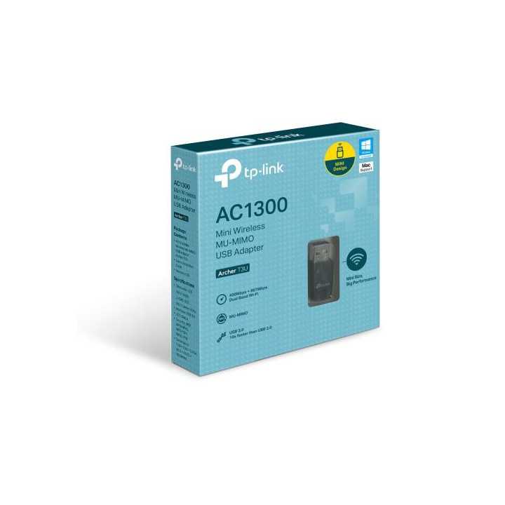 Adaptor USB Wireless AC1300Mbps Dual Band 2.4GHz 5GHz TP-LINK