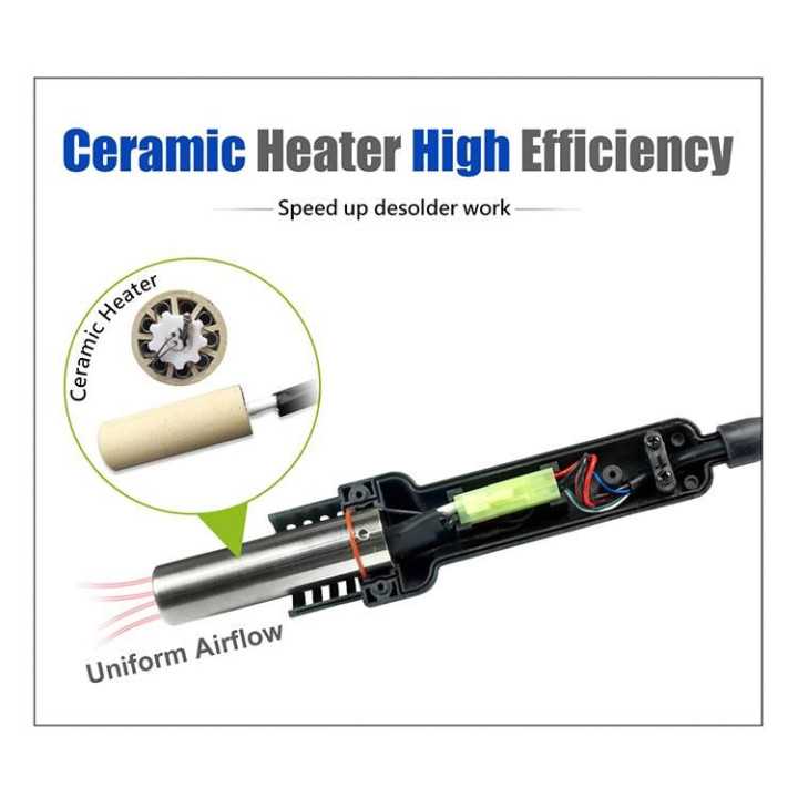 Statie de lipit cu aer cald si afisaj LCD Pro`sKit