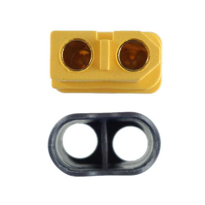 Mufa alimentare DC XT60 mama 2 pini pe cablu cu lipire 30A 500V AMASS XT60H-F