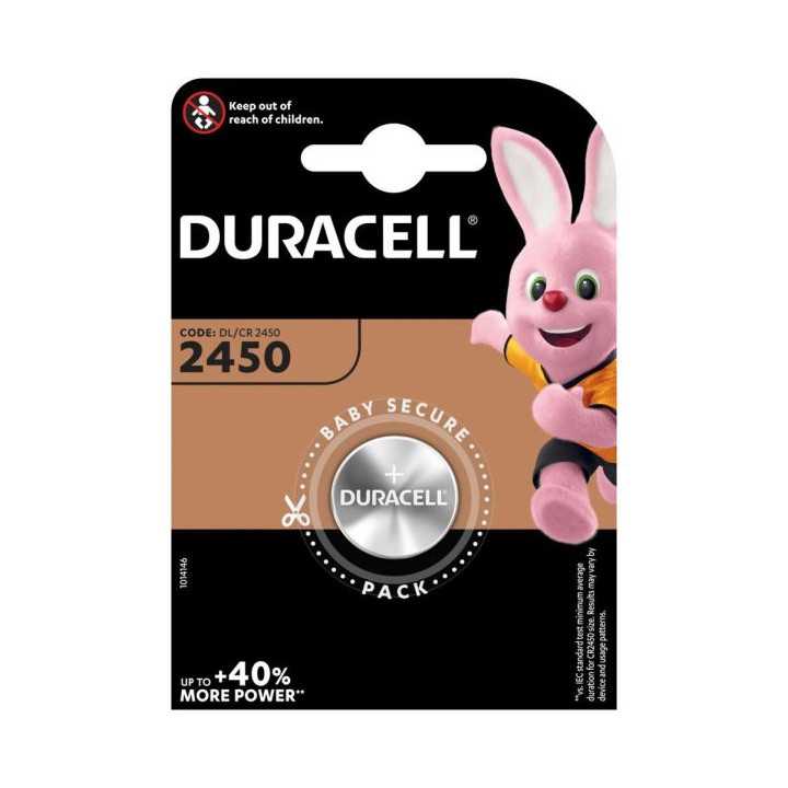 Duracell baterie litiu CR2450 3V diametru 25mm x h5mm 1buc