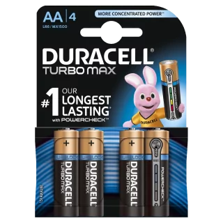 Baterii DuraCell AA TurboMax Ultra Alcaline LR6 blister 4buc