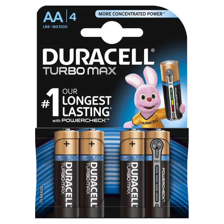 Baterii DuraCell AA TurboMax Ultra Alcaline LR6 blister 4buc