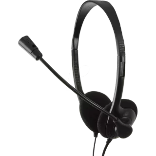 Casti cu microfon Jack 3.5mm 20/20000Hz 32ohm 98dB 1.8m LOGILINK HS0001