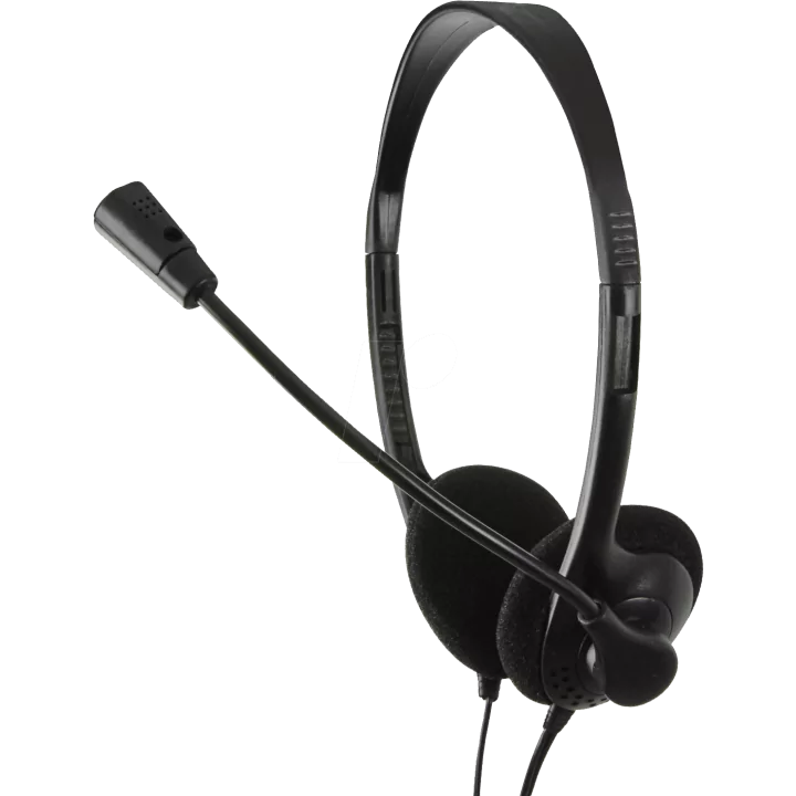 Casti cu microfon Jack 3.5mm 20/20000Hz 32ohm 98dB 1.8m LOGILINK HS0001