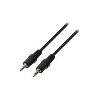 Cablu audio Jack Stereo 3.5 mm tata - Jack Stereo 3.5 mm tata negru 2m Valueline