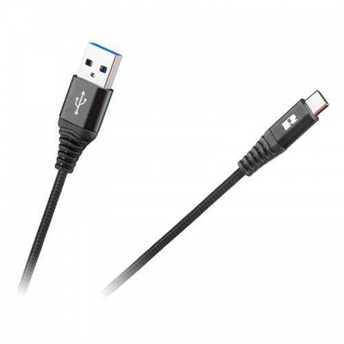 Cablu USB - USB Type C REBEL 100cm negru 1m