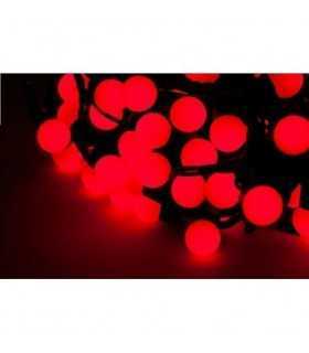 Instalatie iluminat festiv 100 lampi LED rosu Vipow