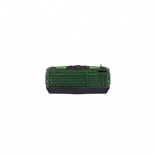 Tastatura gaming T-DAGGER Torpedo neagra iluminata 3 culori rosu verde glaben