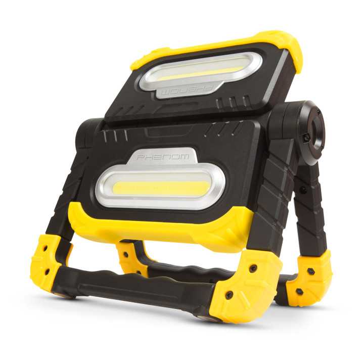Reflector multifunctional COB LED 2x 10W 6000K cu acumulator 2x 4000mAh Li-ion 2x 1000lm IP43 PHENOM