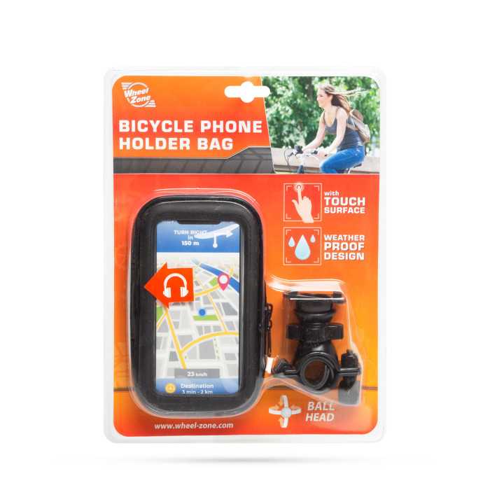Husa pentru telefon pe biciclete cu suprafata tactila max. 5.5" Wheel Zone