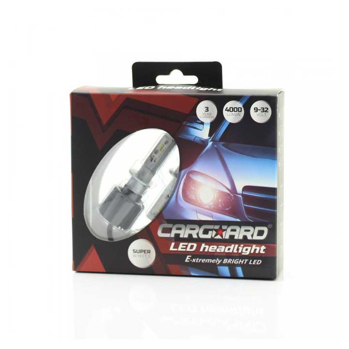 Set becuri LED H1 12-24V 6000K 4000lm 2buc Carguard