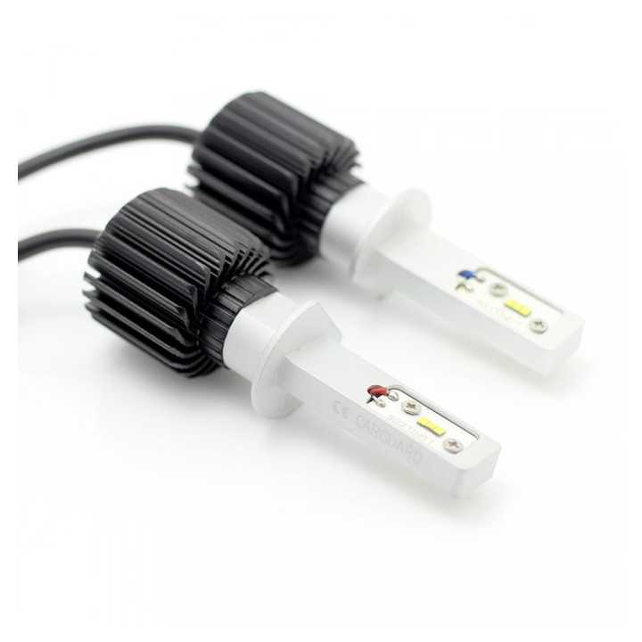 Set becuri LED H1 12-24V 6000K 4000lm 2buc Carguard