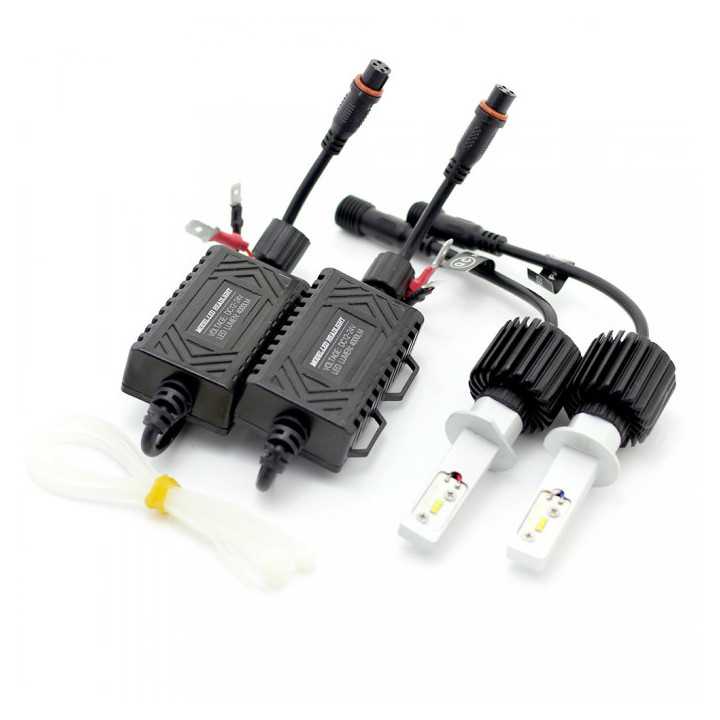 Set becuri LED H1 12-24V 6000K 4000lm 2buc Carguard