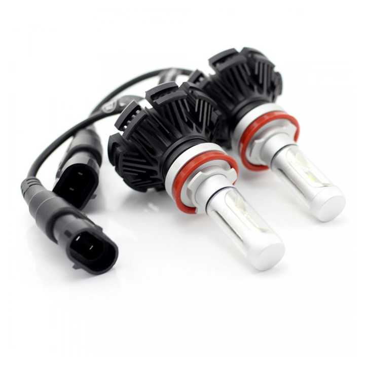 Set becuri LED H11 400lm 6000K 12-24V 2buc Carguard