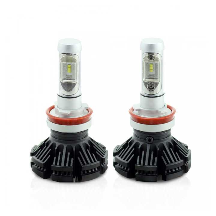 Set becuri LED H11 400lm 6000K 12-24V 2buc Carguard