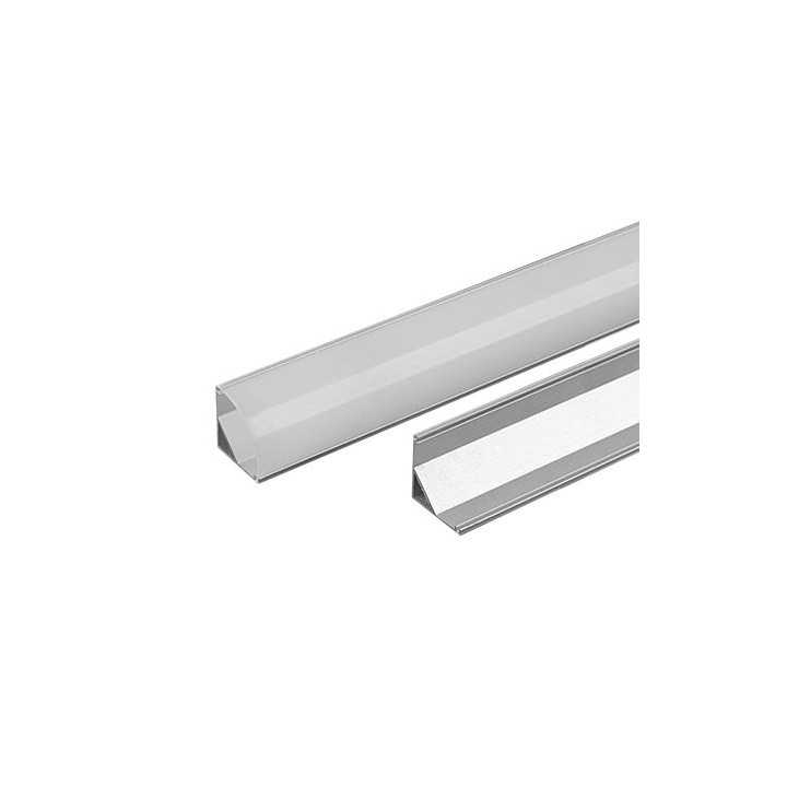 Profil aluminu rotunjit pentru banda LED 2m 15.8mm x 15.8mm V-TAC