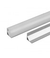 Profil aluminu rotunjit pentru banda LED 2m 15.8mm x 15.8mm V-TAC